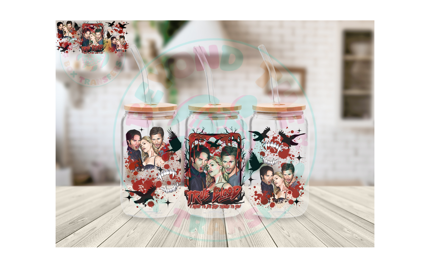 True Blood 16oz UVDTF wrap