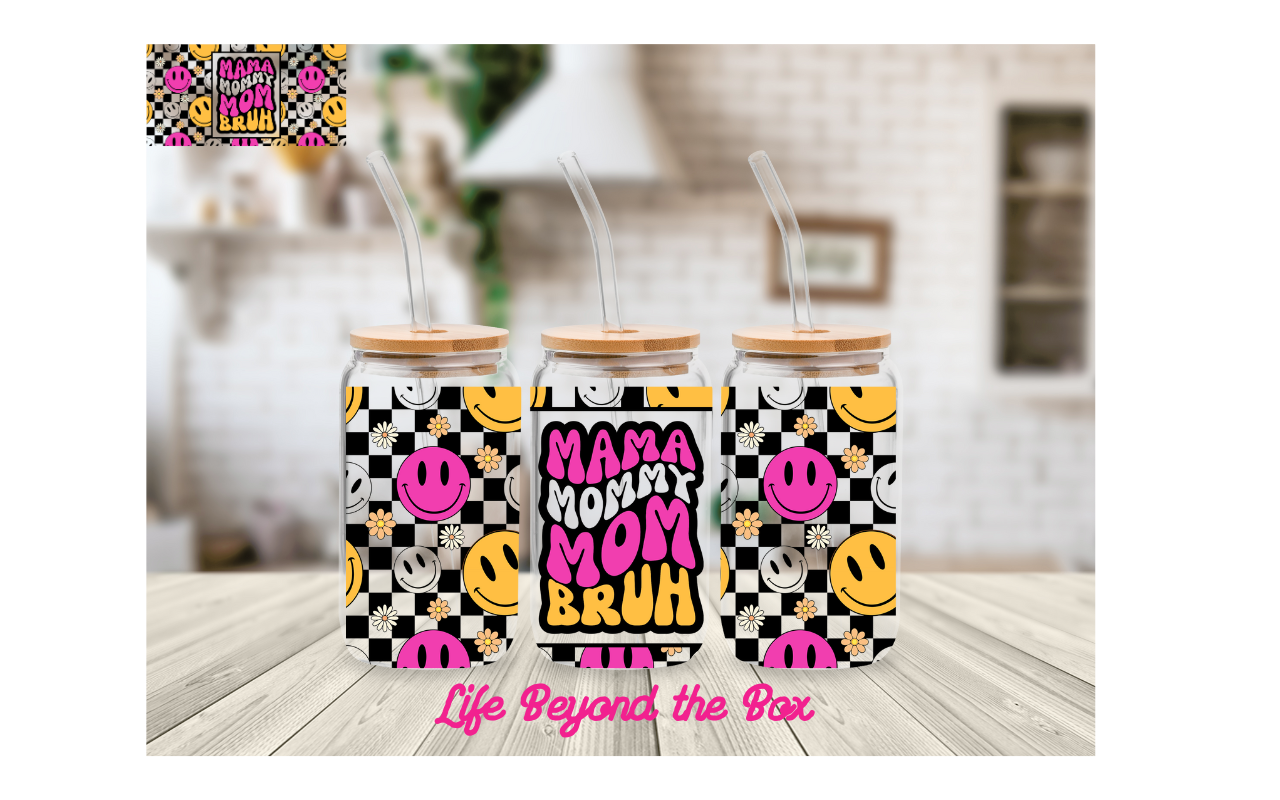MAMA to Bruh 16oz UVDTF wrap
