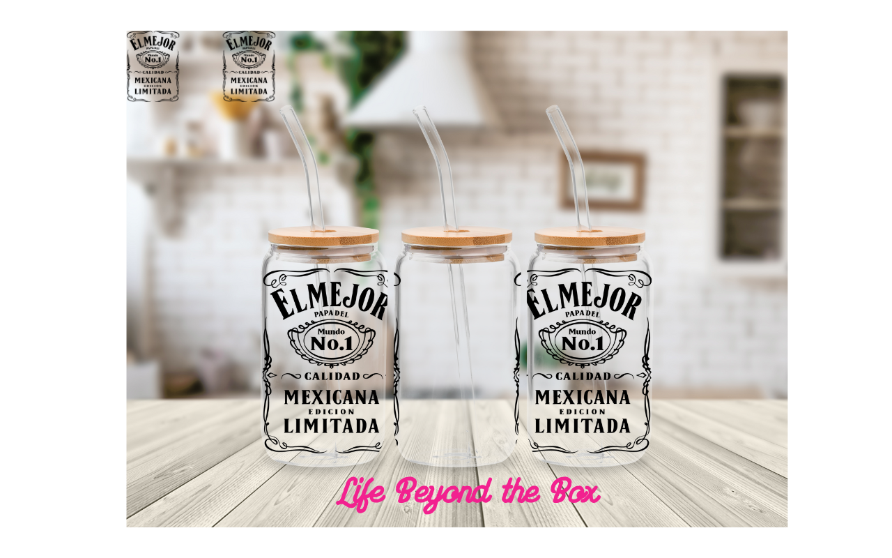 El Mejor Fathers Day wrap 16oz UVDTF wrap