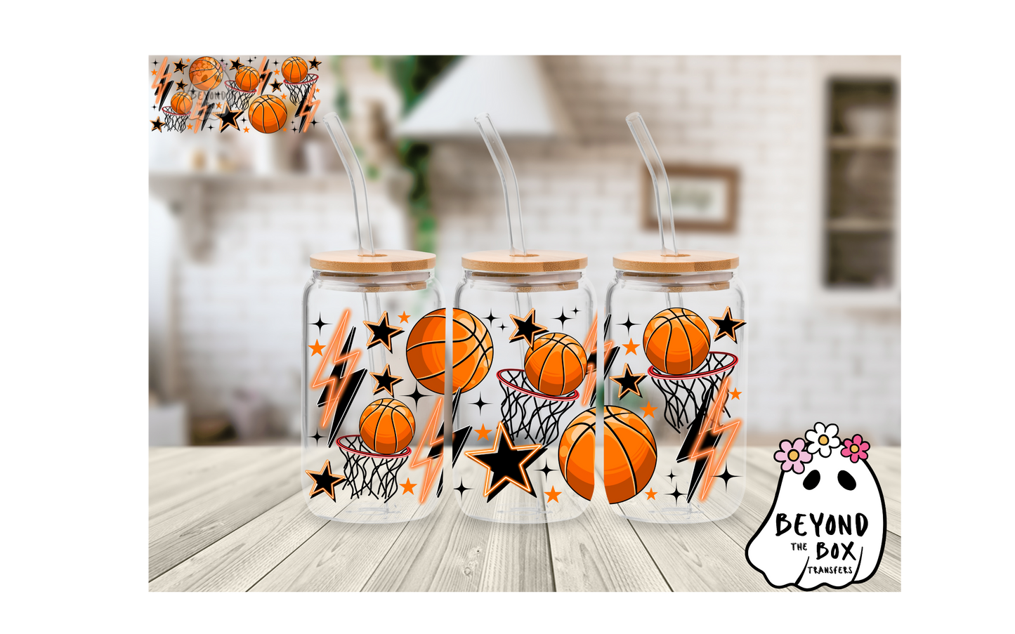 Basketball 16oz UVDTF wrap