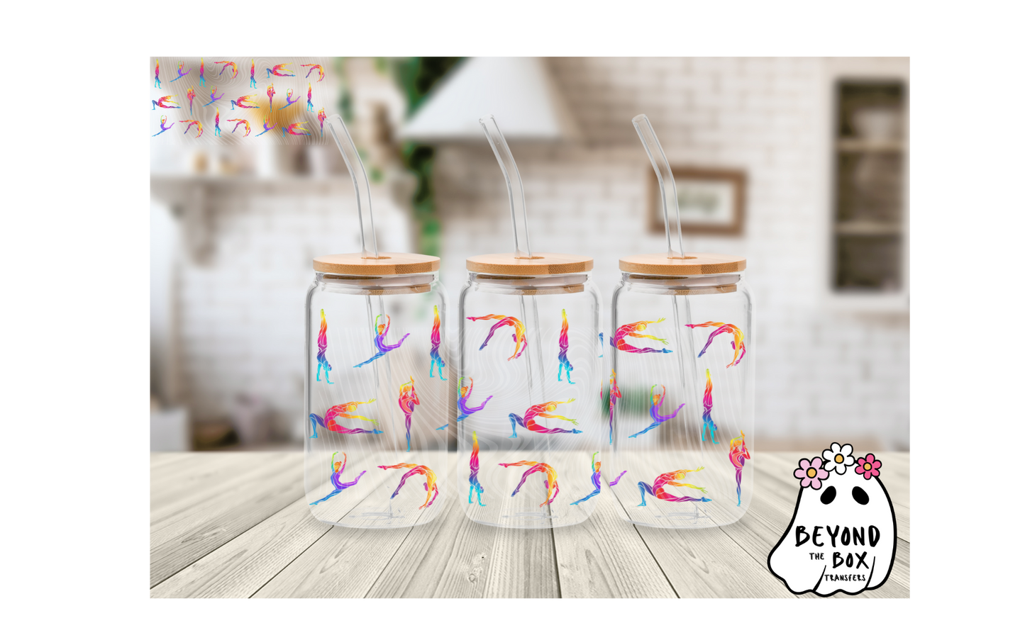 Rainbow Gymnastics 16oz UVDTF wrap