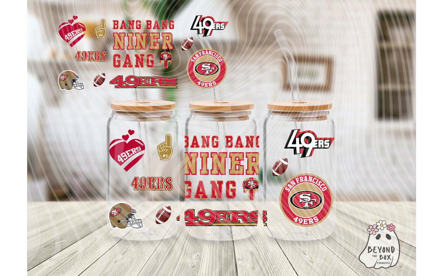 Football 16oz UVDTF wrap