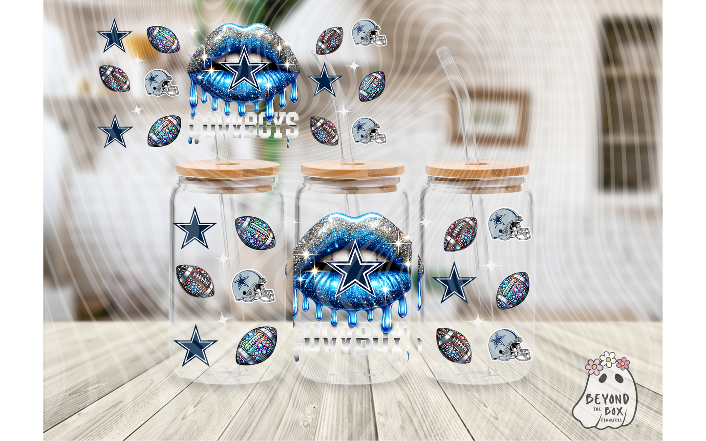 Cowboys 16oz UVDTF wrap