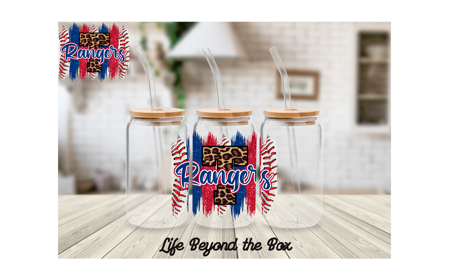 Rangers 16oz UVDTF wrap/Decal