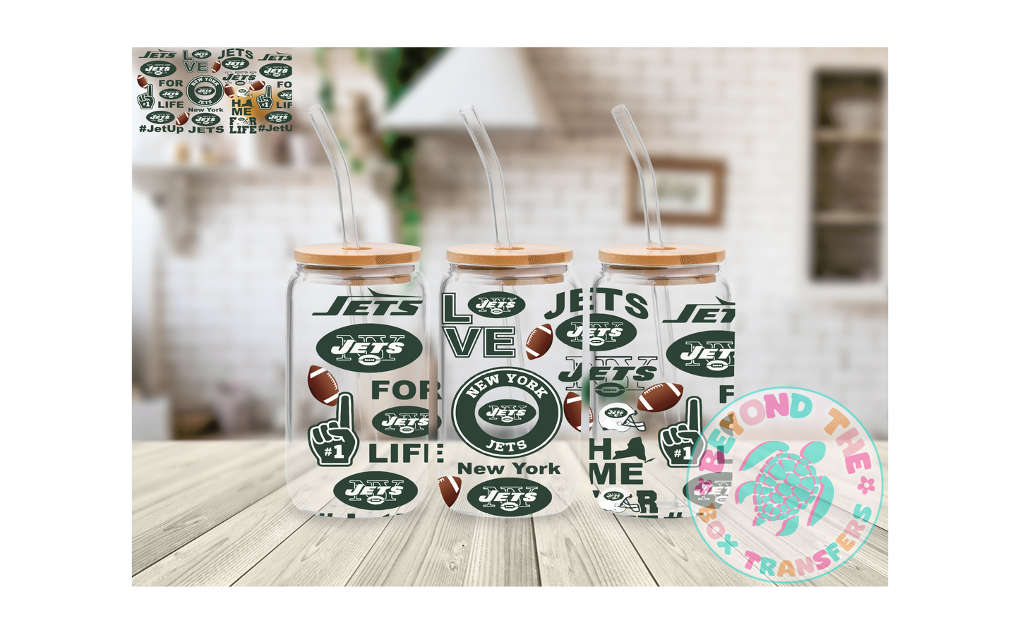 Football 16oz UVDTF wrap