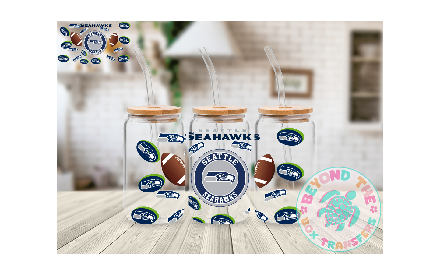 Football 16oz UVDTF wrap