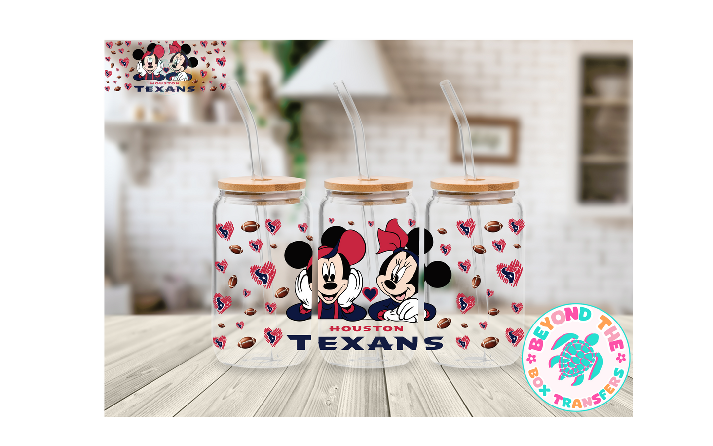Mouse Football 16oz UVDTF wrap