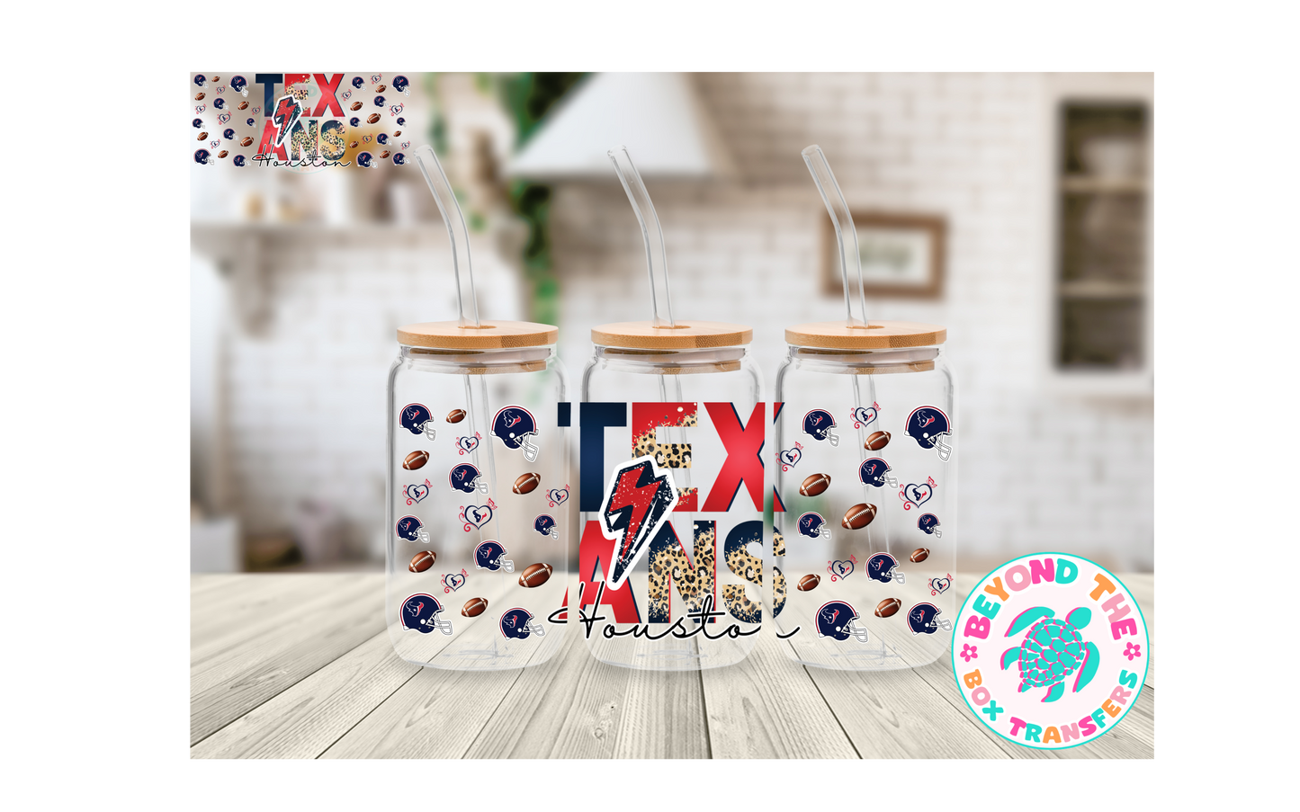 Football 16oz UVDTF wrap