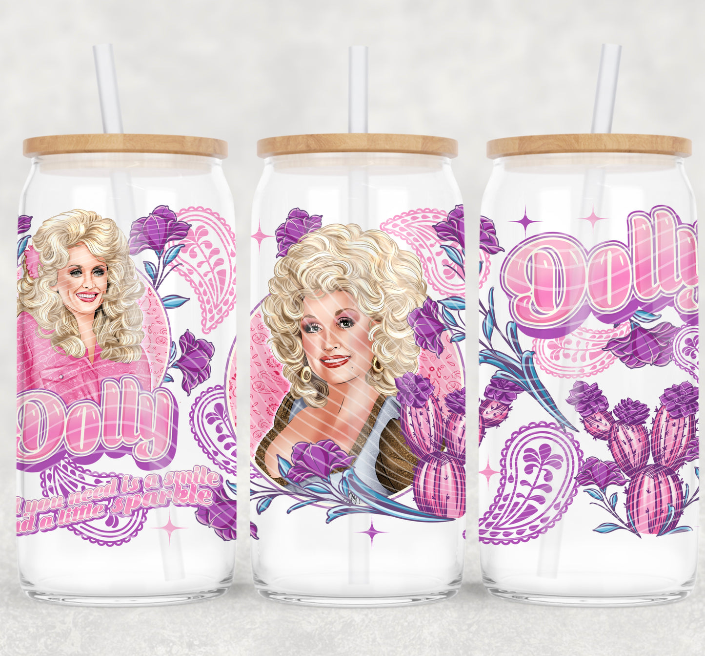 Dolly 16oz UVDTF wrap