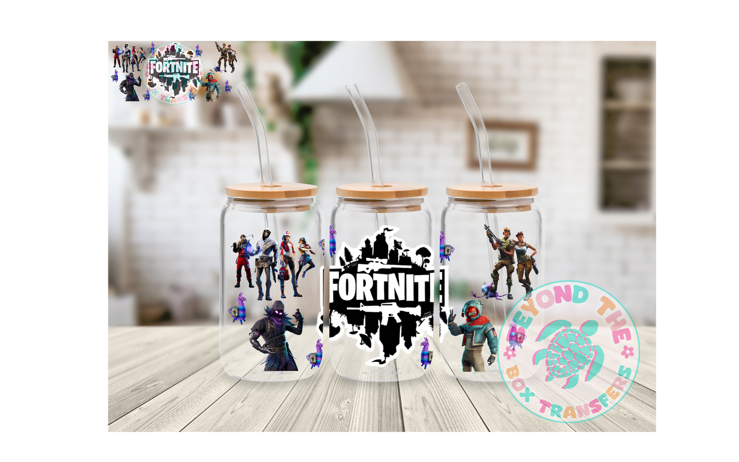 F Video Game 16oz UVDTF wrap