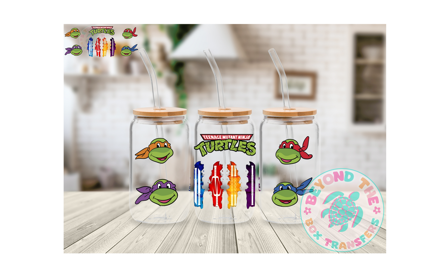 TMNT 16oz UVDTF wrap