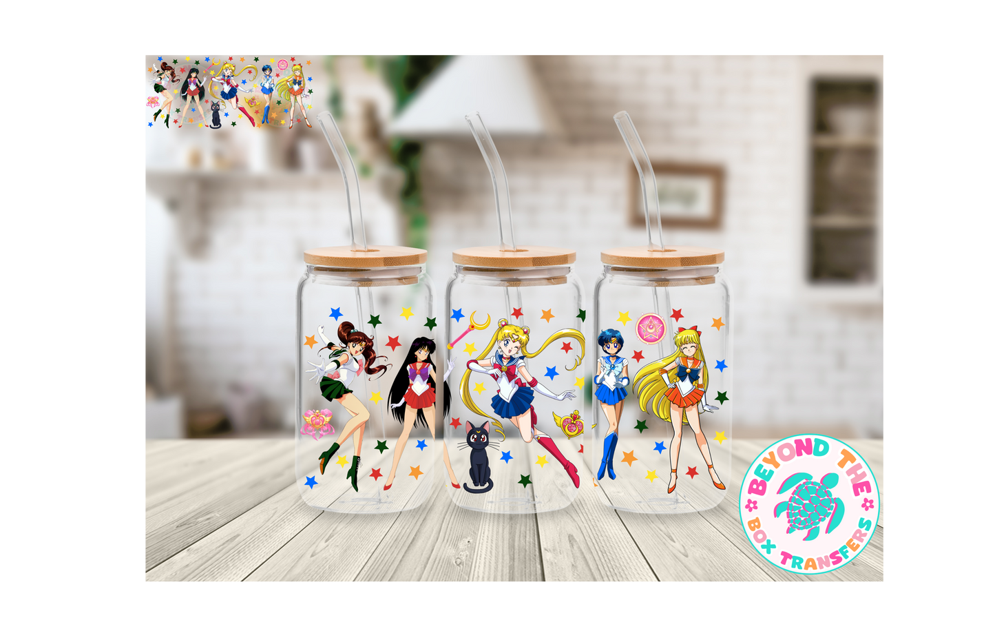 Moon Anime 16oz UVDTF wrap