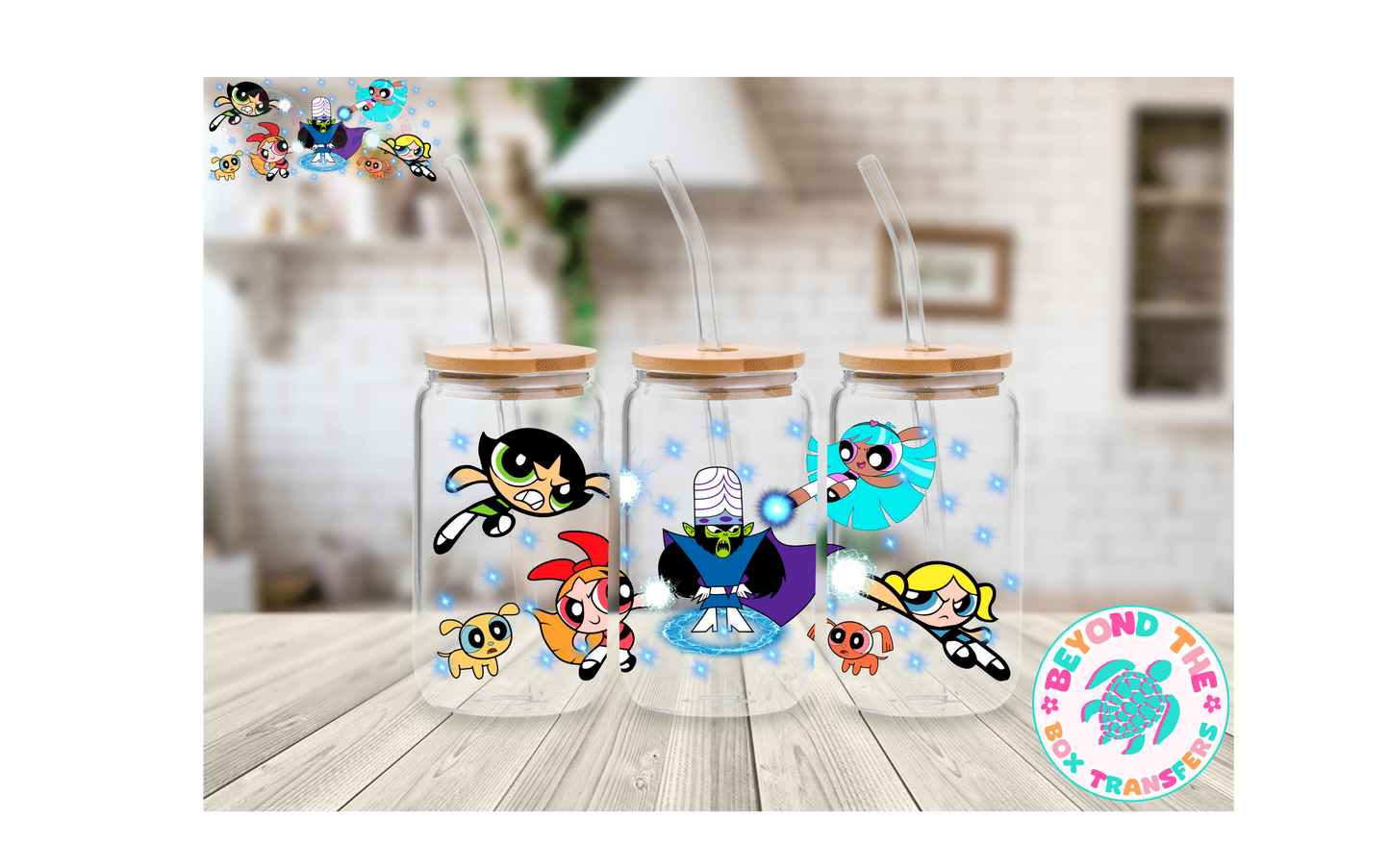 Puff Girls 16oz UVDTF wrap