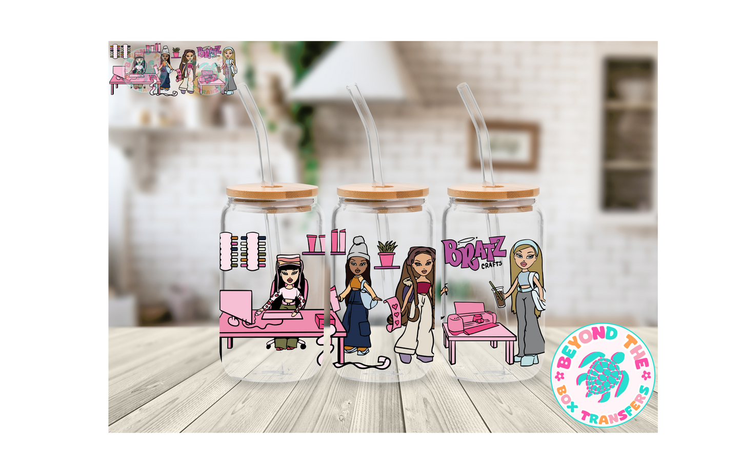 Cafty Bratzs 16oz UVDTF wrap