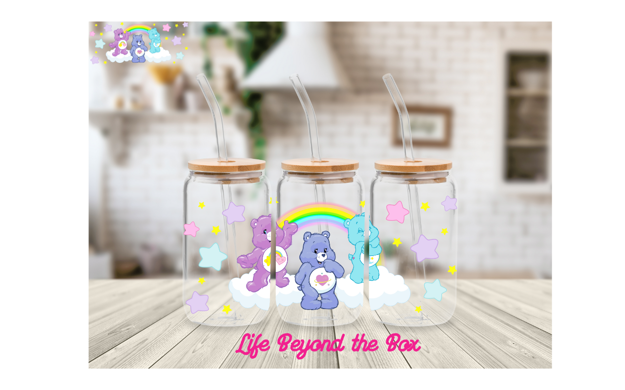 Care Bears 16oz UVDTF wrap