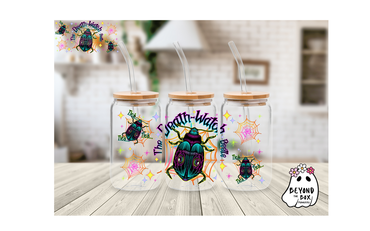Death Watch Beetle 16oz UVDTF wrap