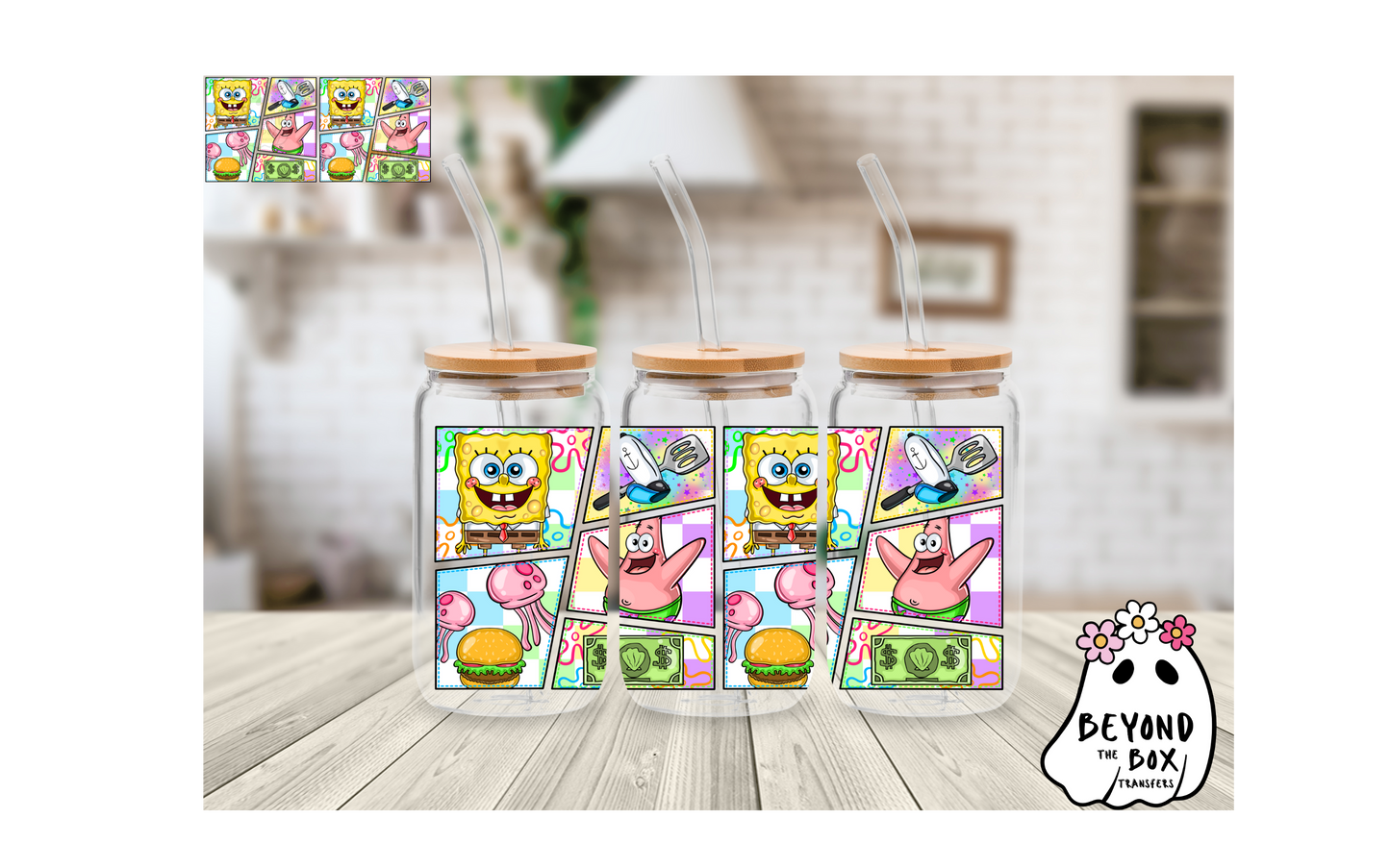 S.B. Square Pants 16oz UVDTF wrap