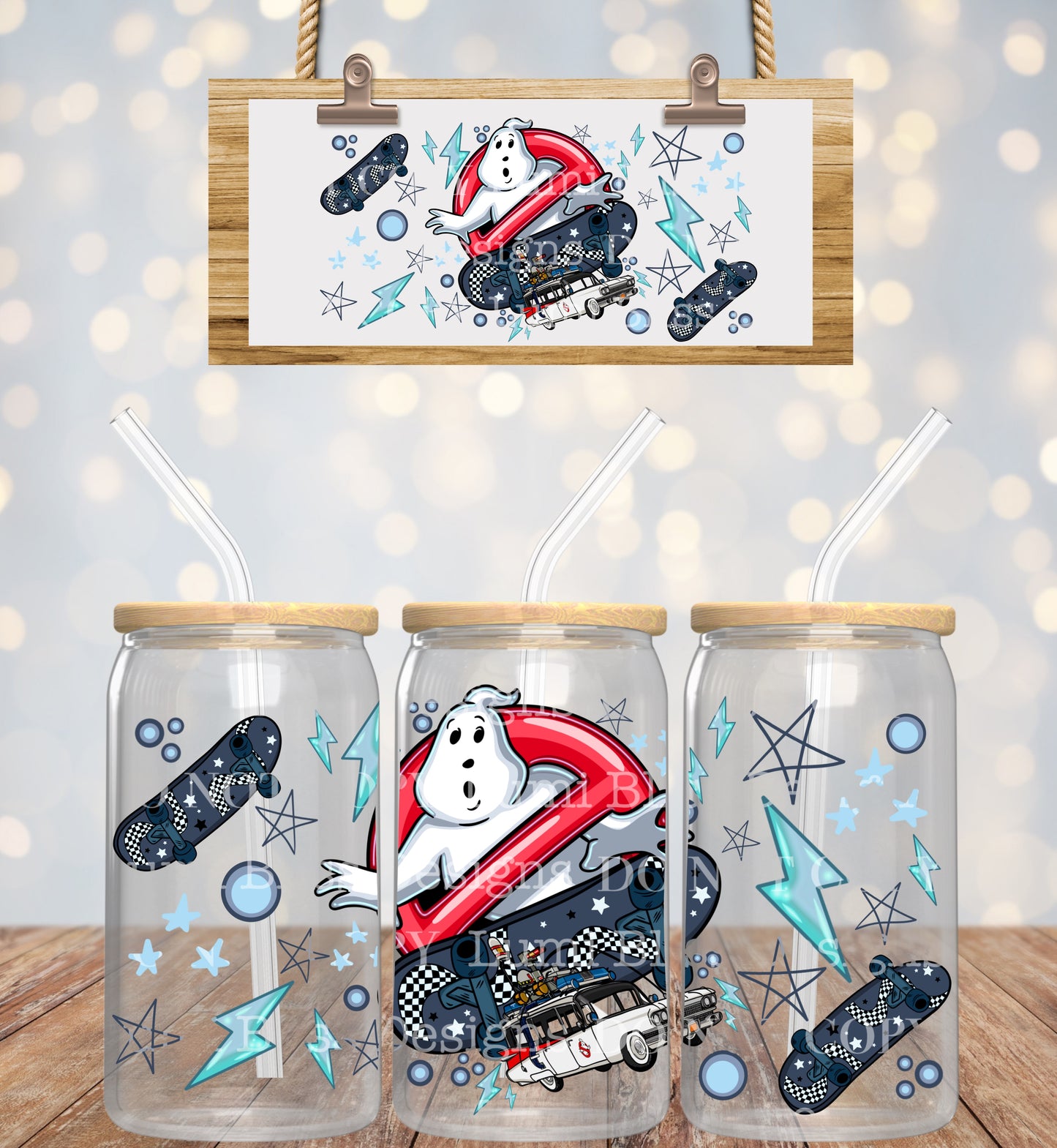 Ghostbusters 16oz UVDTF wrap