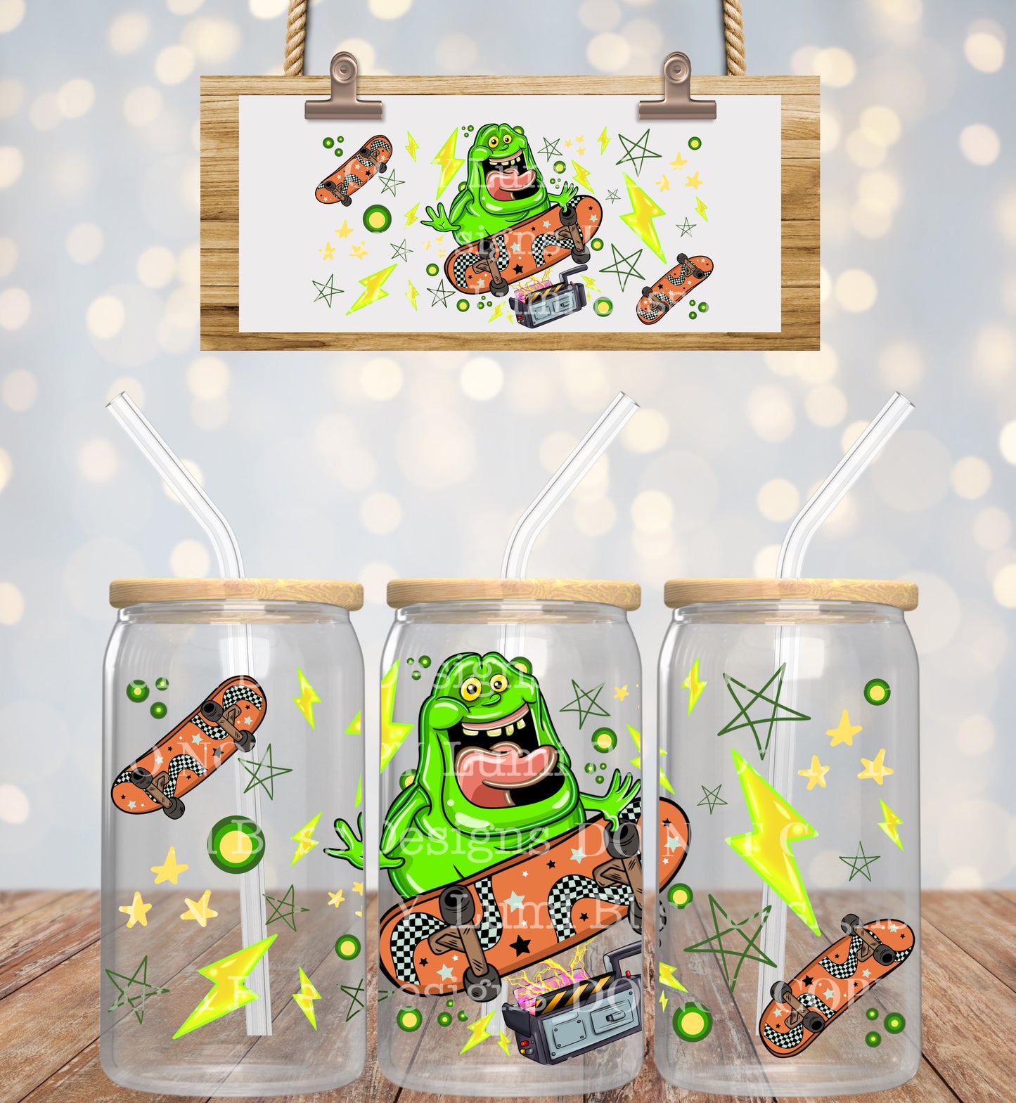 Ghostbusters 16oz UVDTF wrap