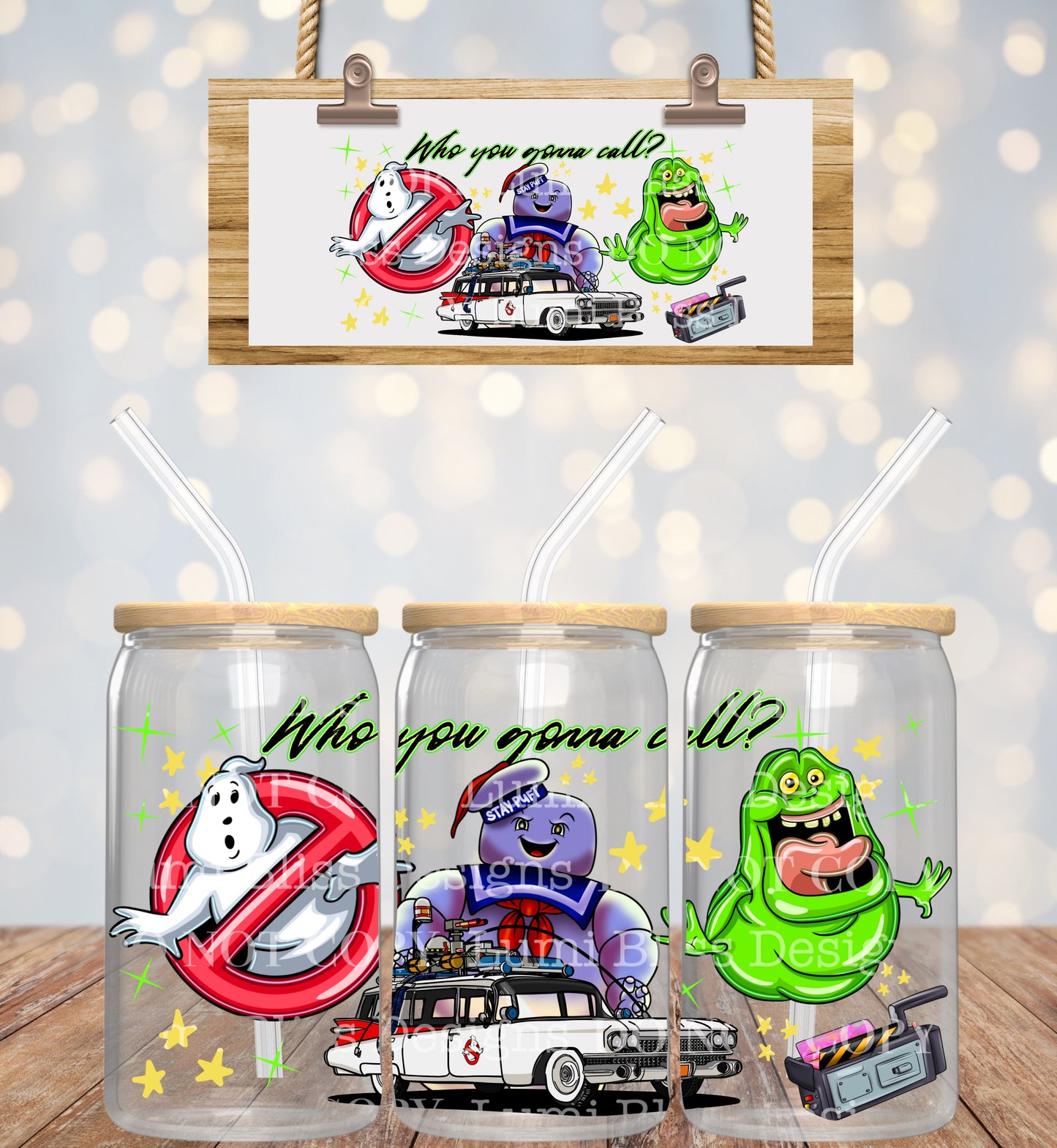 Ghostbusters 16oz UVDTF wrap