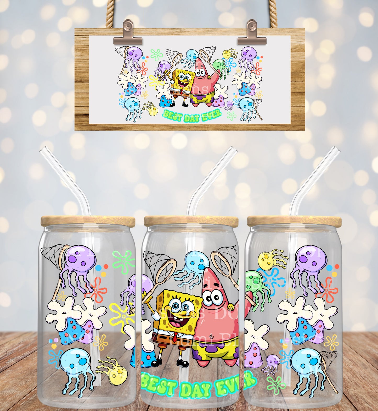 S.B. Square Pants 16oz UVDTF wrap