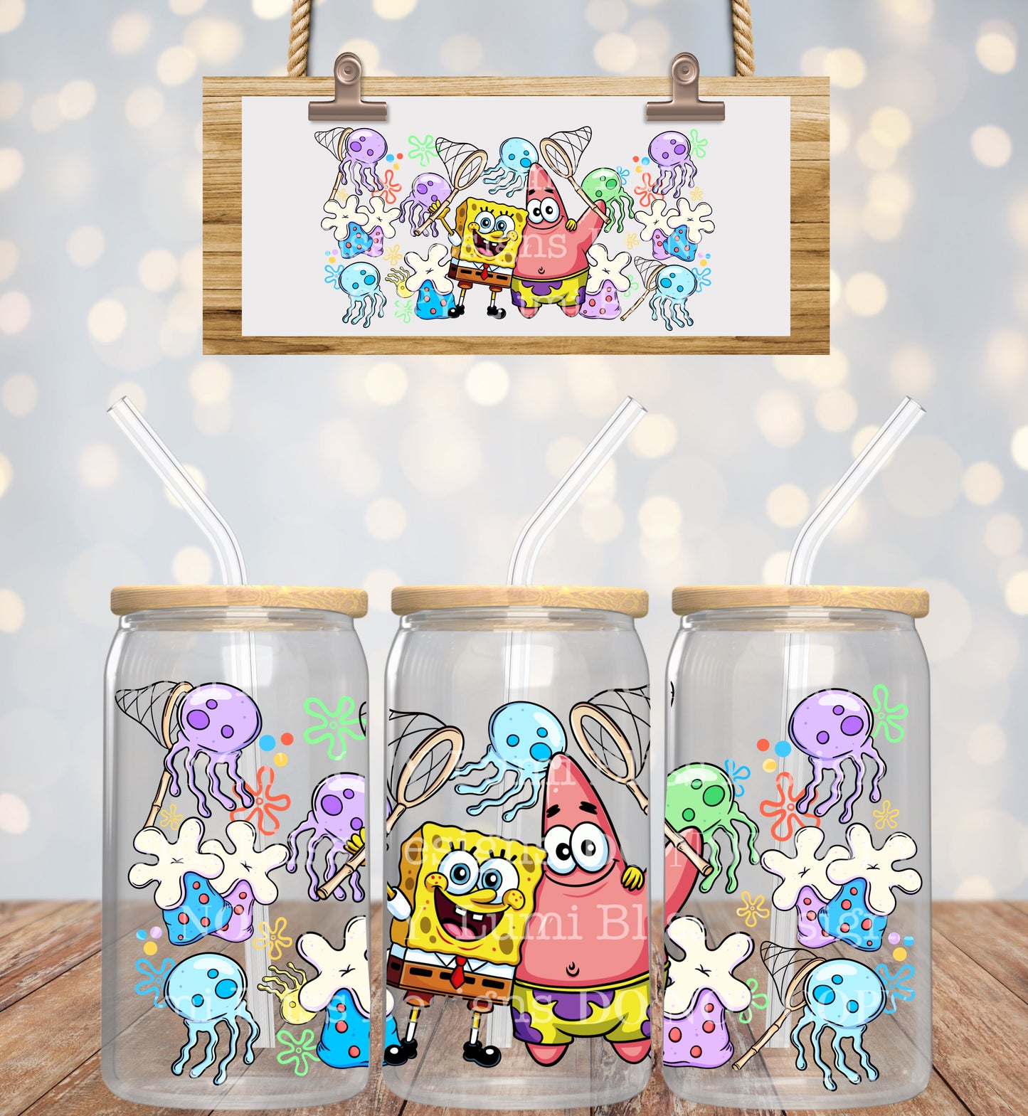 S.B. Square Pants 16oz UVDTF wrap