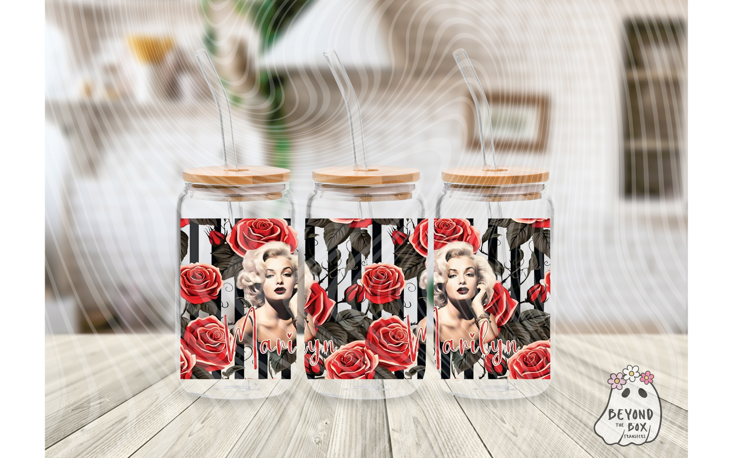 Marilyn 16oz UVDTF wrap