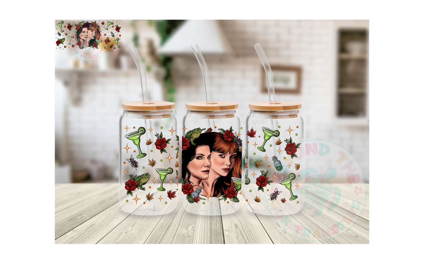 Sisters 16oz UVDTF wrap