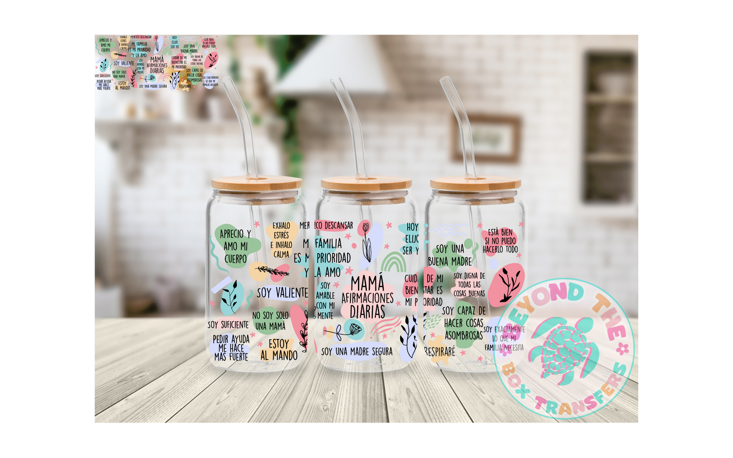 Spanish Mothers Day Wrap 16oz UVDTF wrap