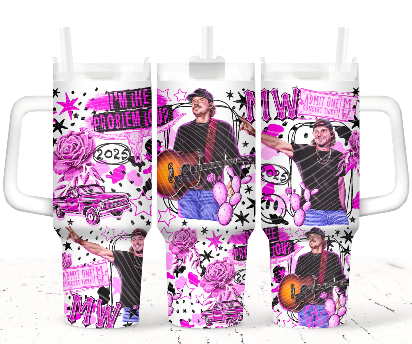 I'm the Problem Pink 40oz UVDTF 2pc wrap