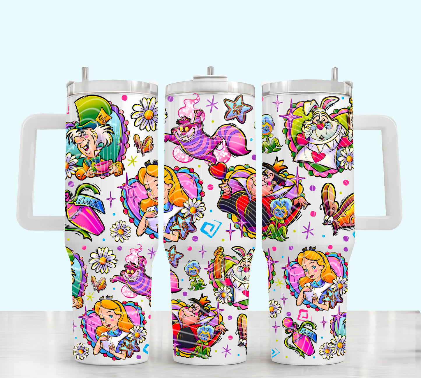 Rabbit hole 40oz UVDTF 2pc wrap