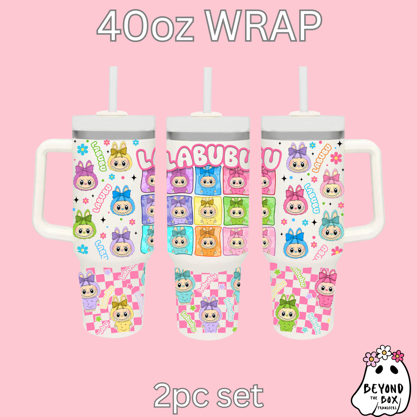 labubu 40oz UVDTF 2pc wrap