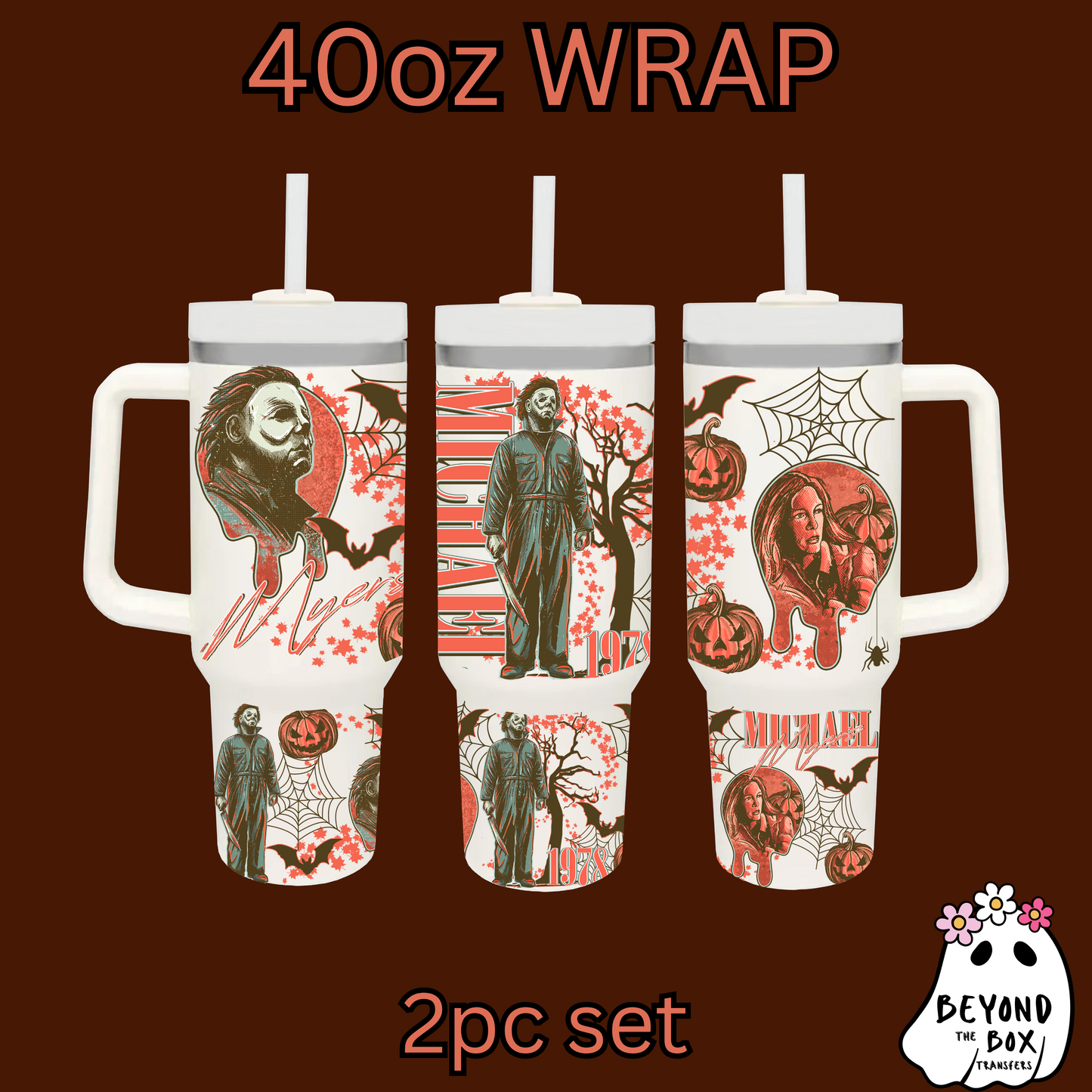 Halloween 40oz UVDTF 2pc wrap