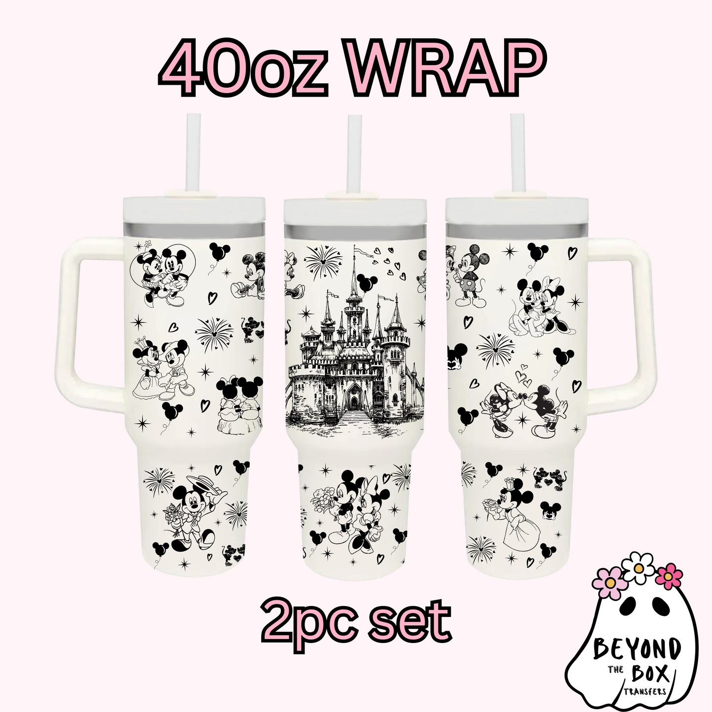Mouse 40oz UVDTF 2pc wrap