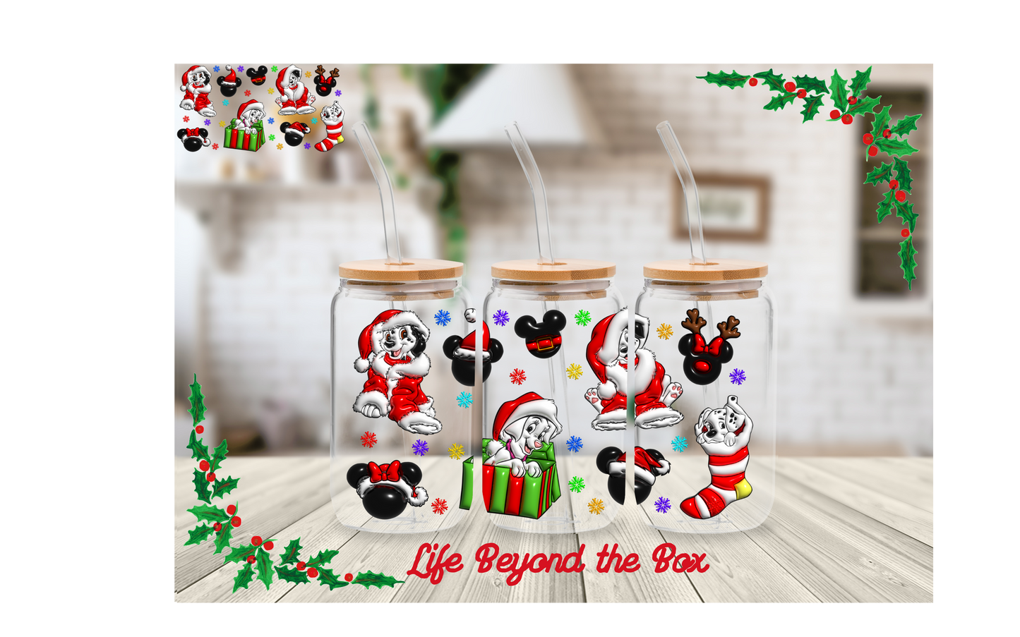 101 Christmas 16oz UVDTF wrap
