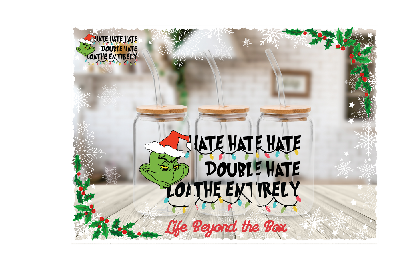 Christmas 16oz UVDTF Wrap