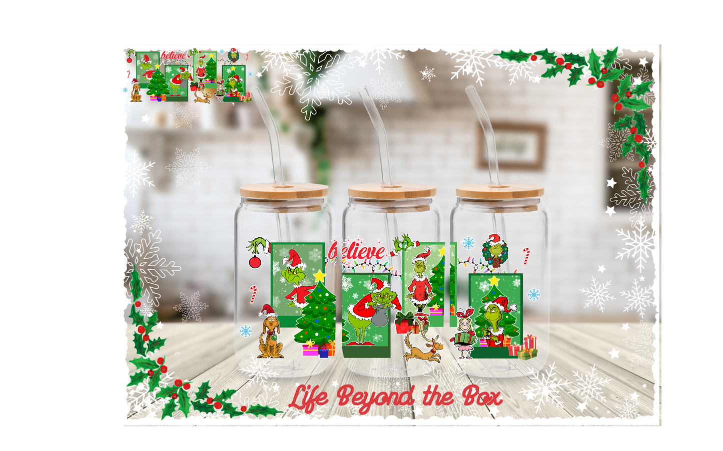 Classic Christmas 16oz UVDTF Wrap