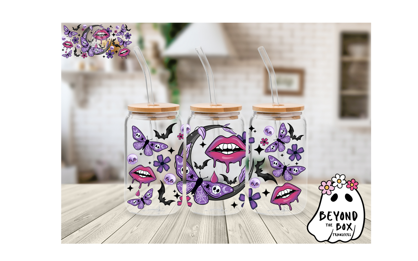 Haunt Vamp Nights 16oz UVDTF wrap