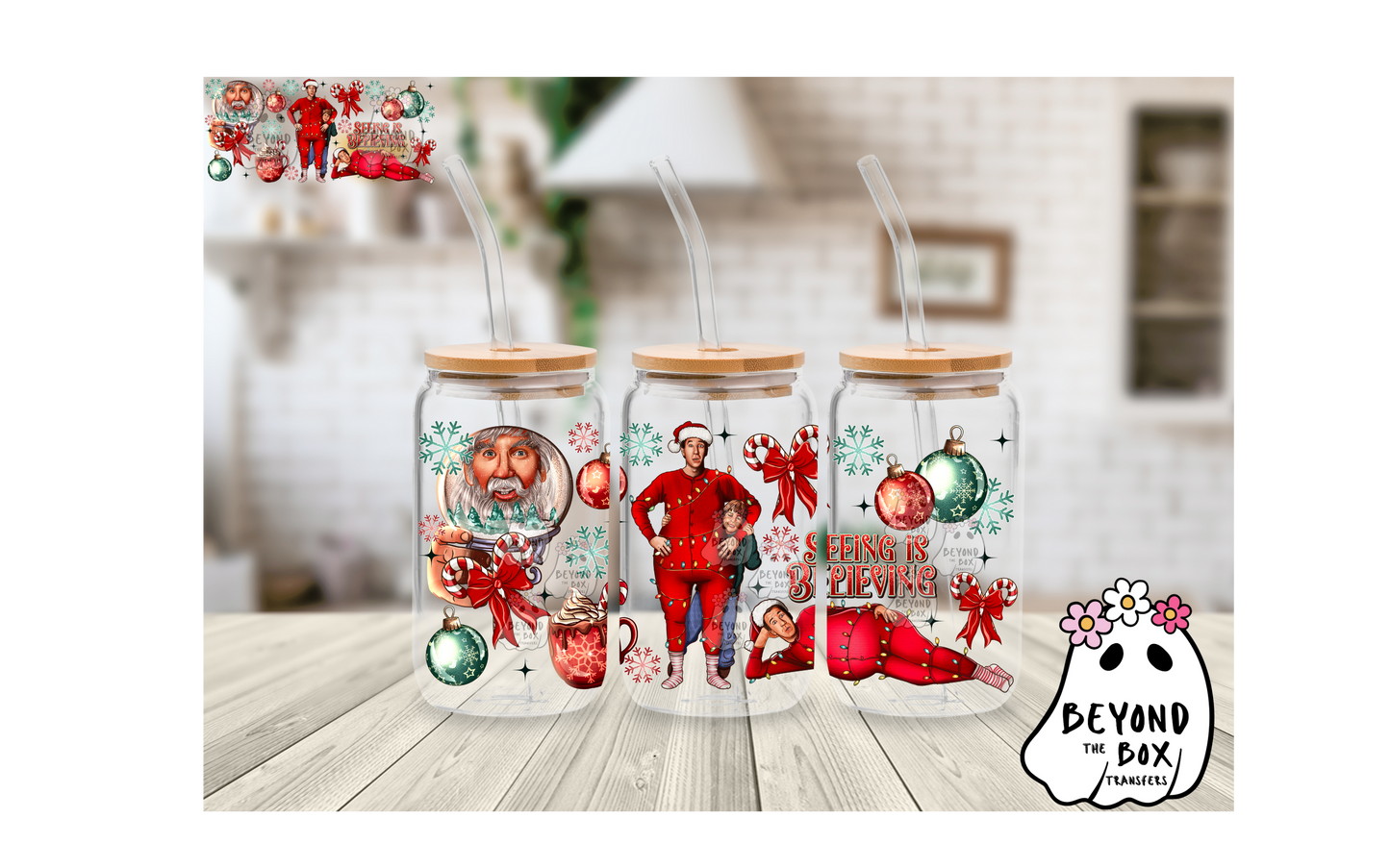 The Santa 16oz UVDTF wrap