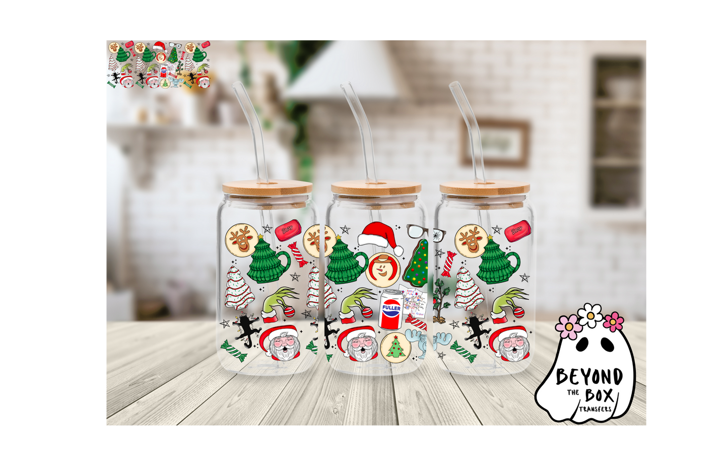 Christmas Light skin tone 16oz UVDTF wrap