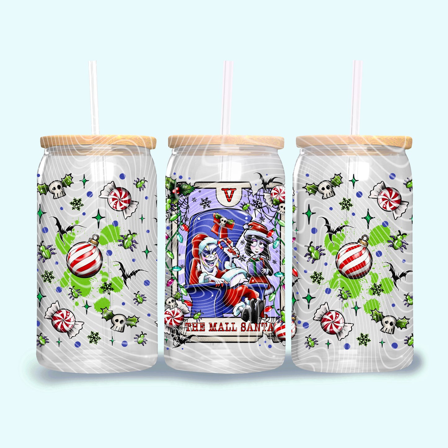 The Mall Santa 16oz UVDTF Wrap