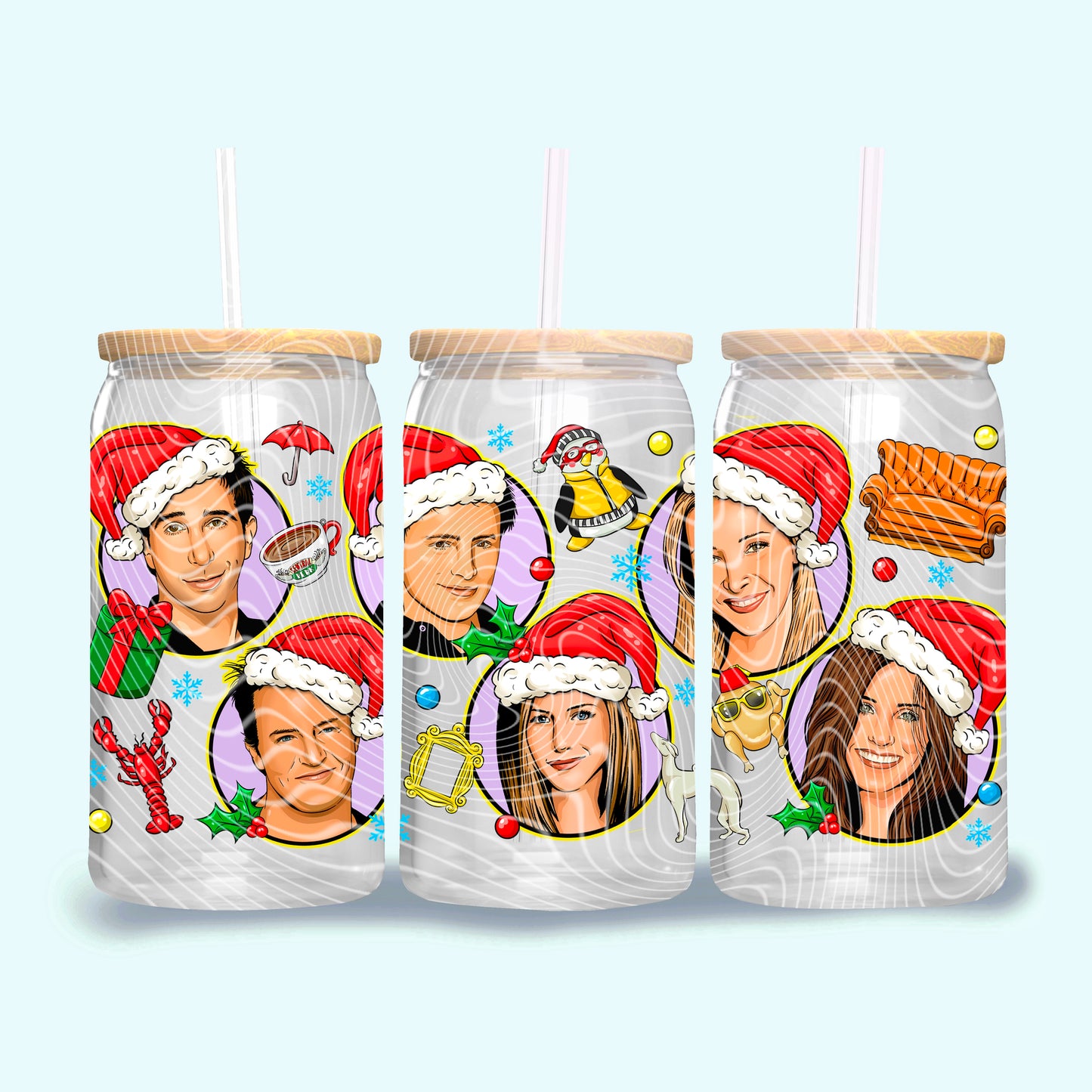 Friendsmas 16oz UVDTF Wrap