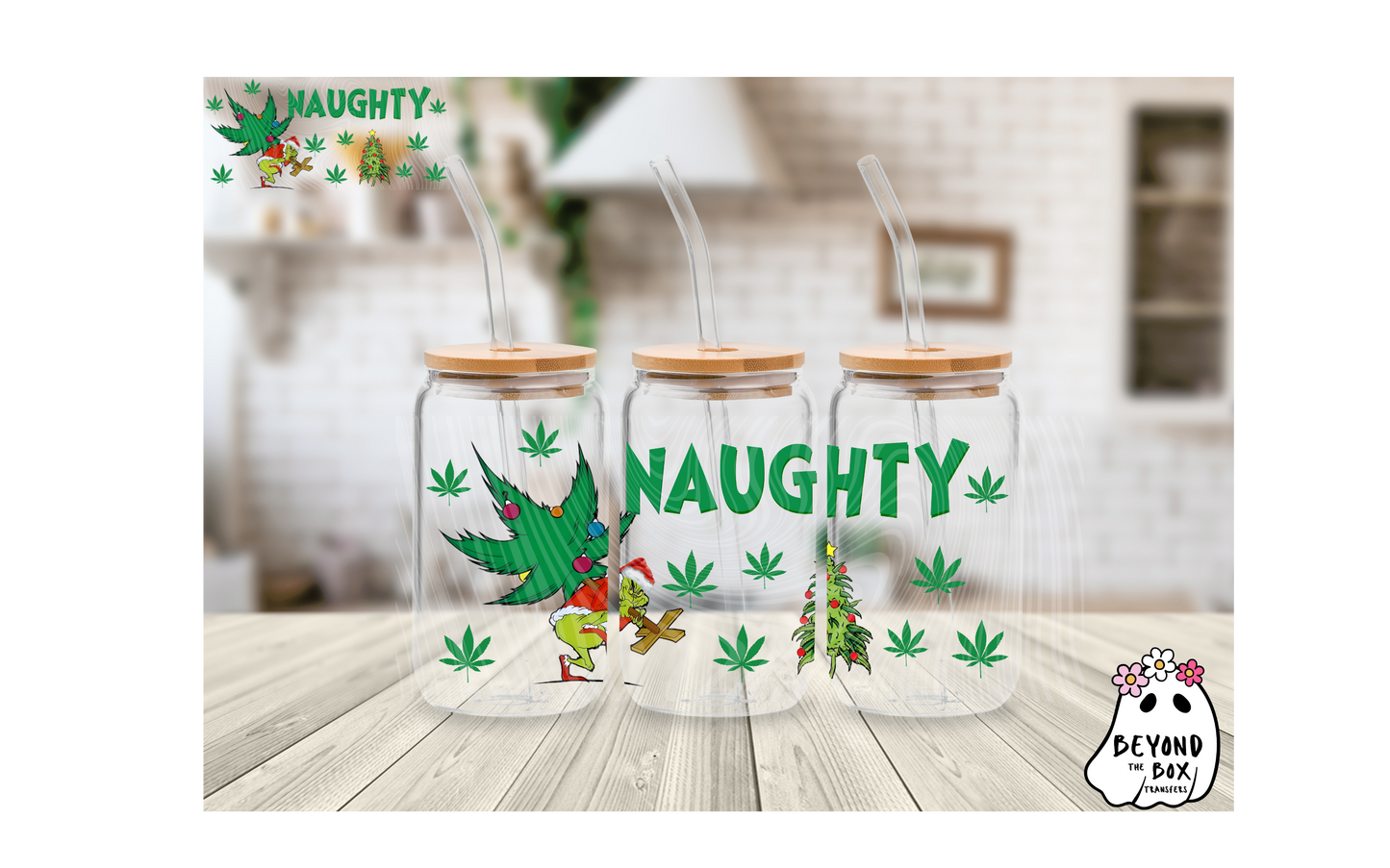 420 Christmas 16oz UVDTF wrap