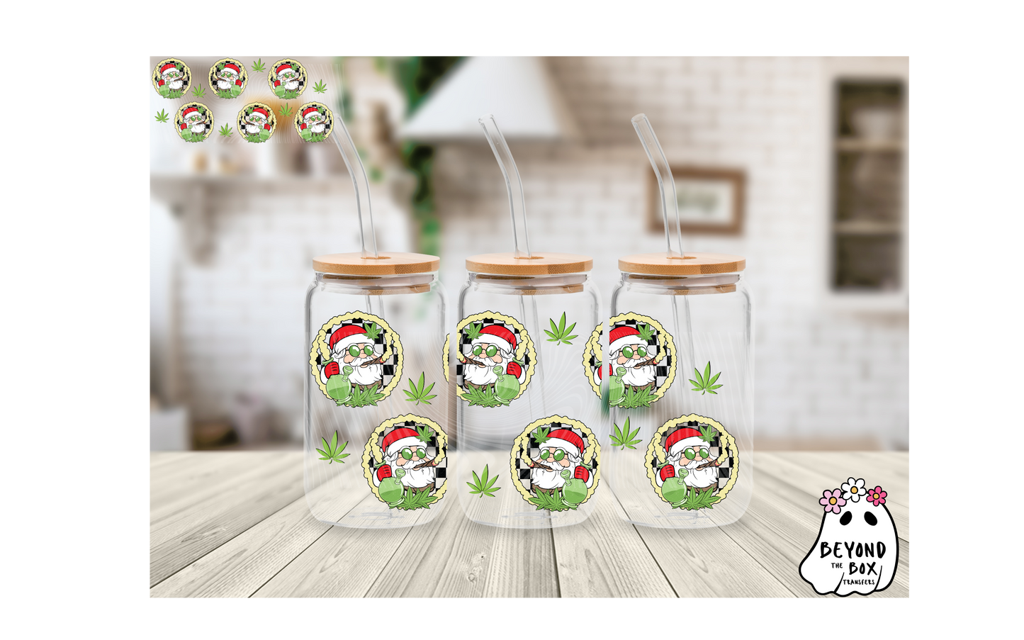 420 Christmas 16oz UVDTF wrap