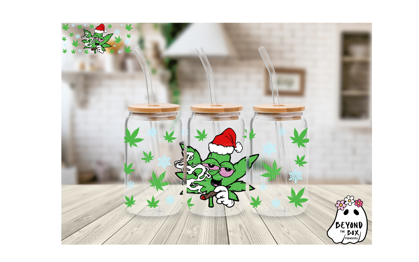 420 Christmas 16oz UVDTF wrap