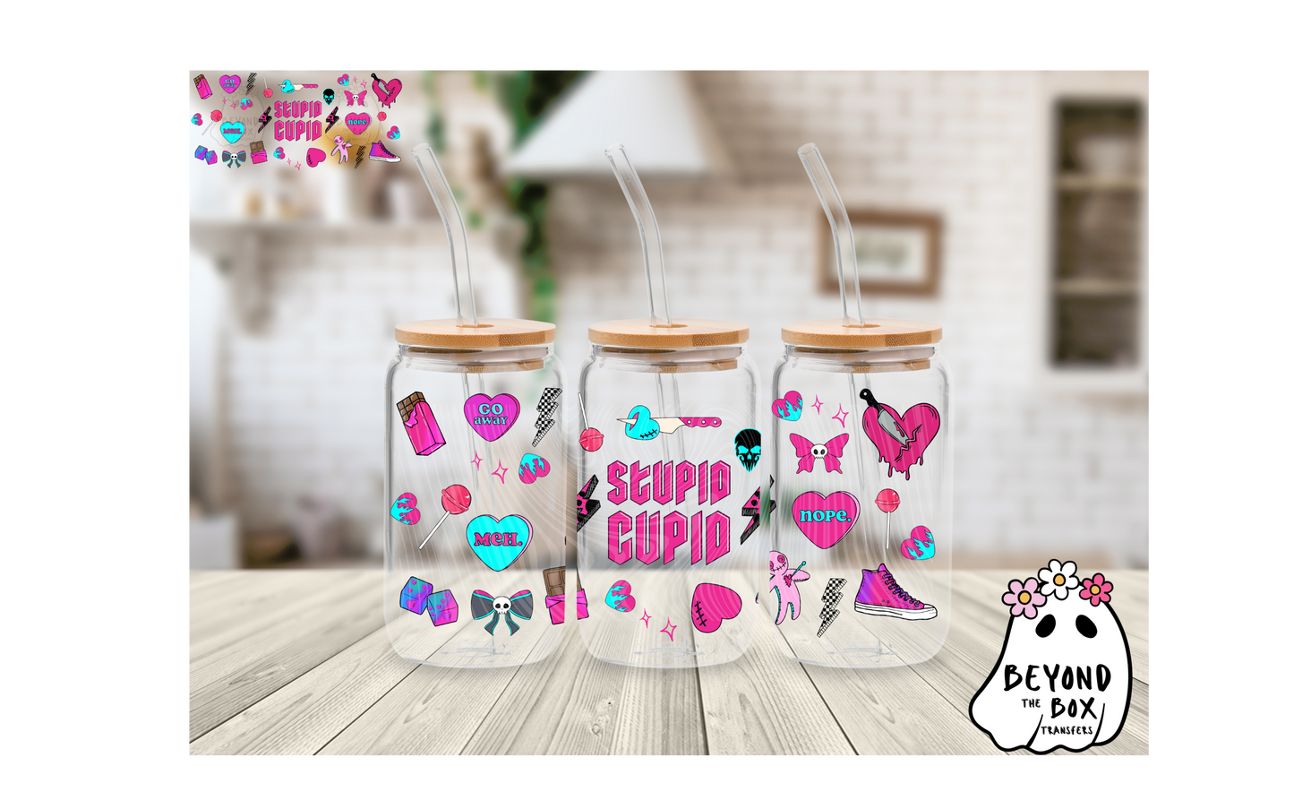 Stupid Cupid 16oz UVDTF wrap