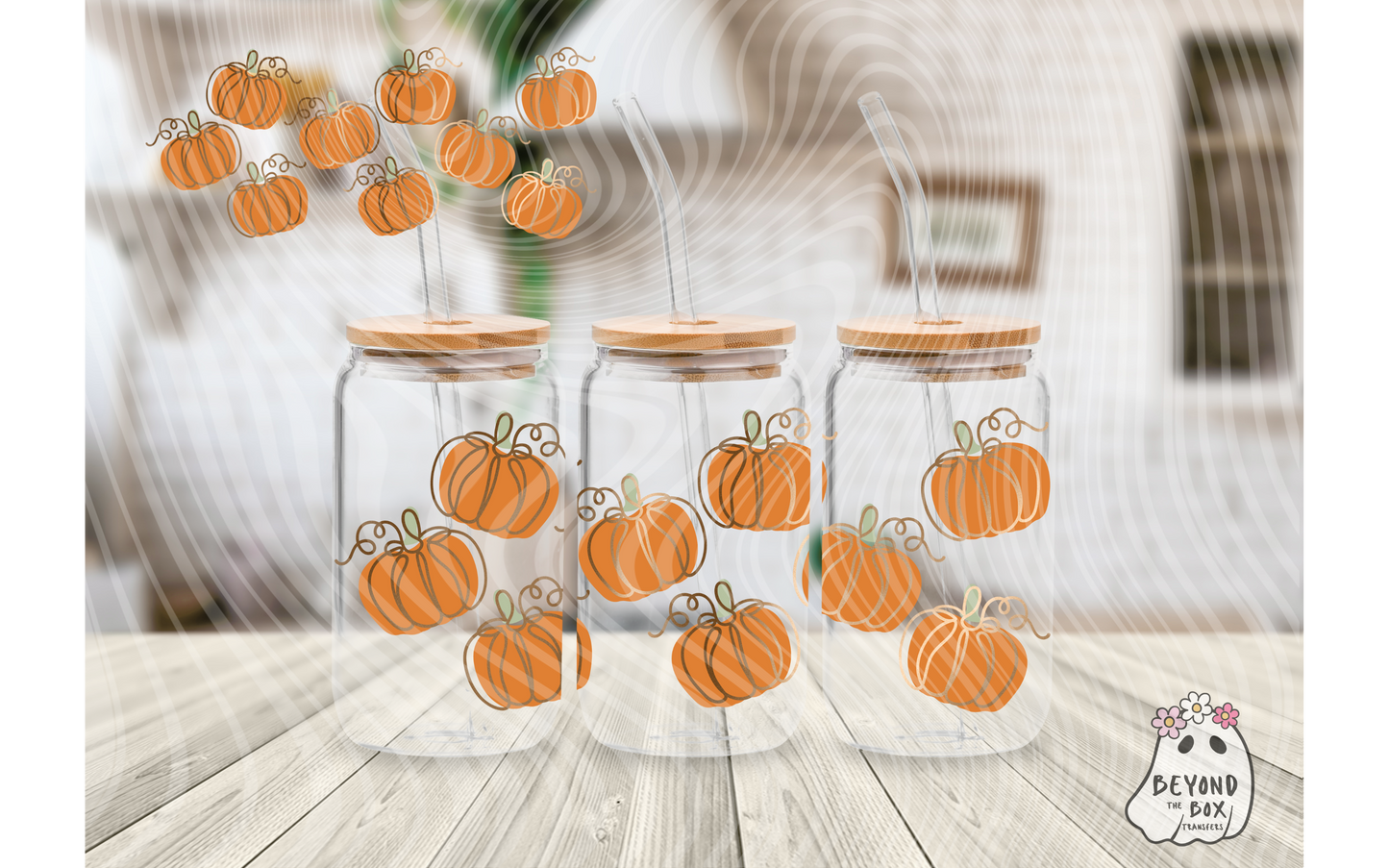 Pumpkins 16oz UVDTF wrap