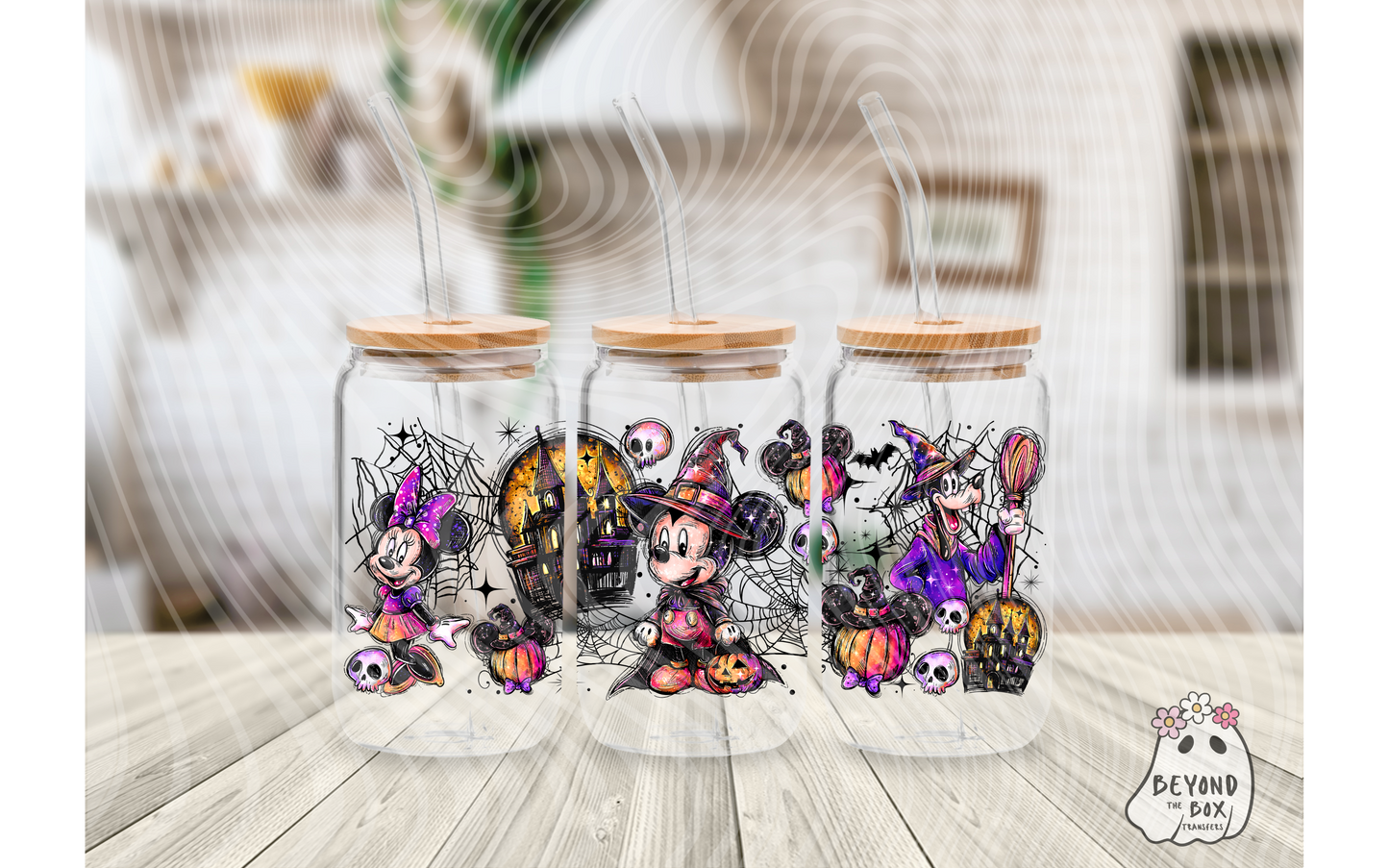 Neon Mouse 16oz UVDTF wrap