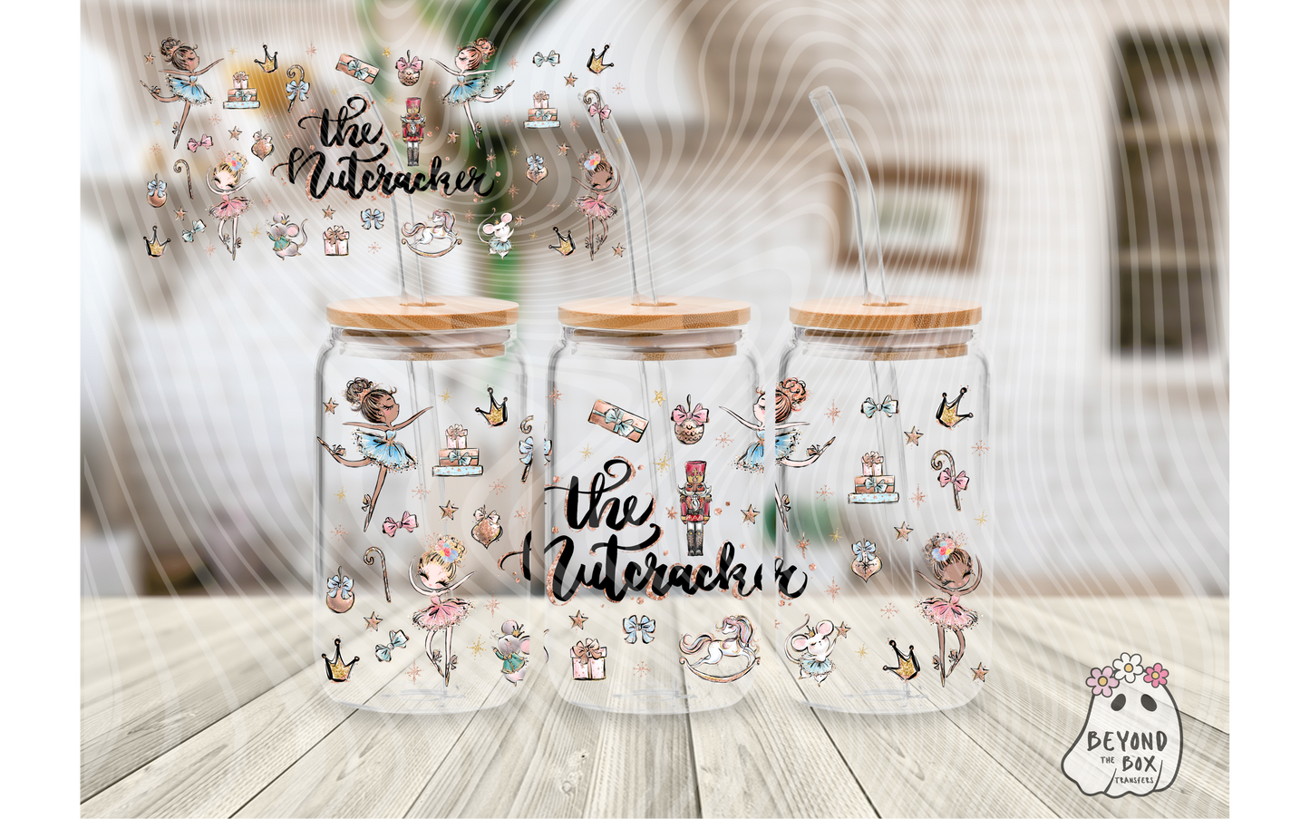 Sugar Plum Fairy Christmas 16oz UVDTF Wrap