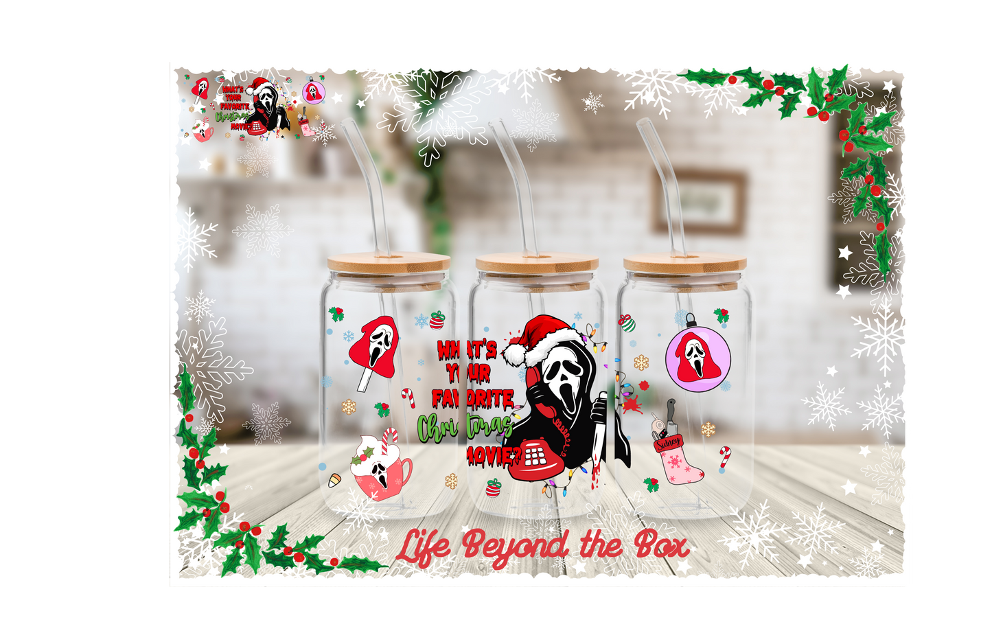 Killer Christmas 16oz UVDTF wrap